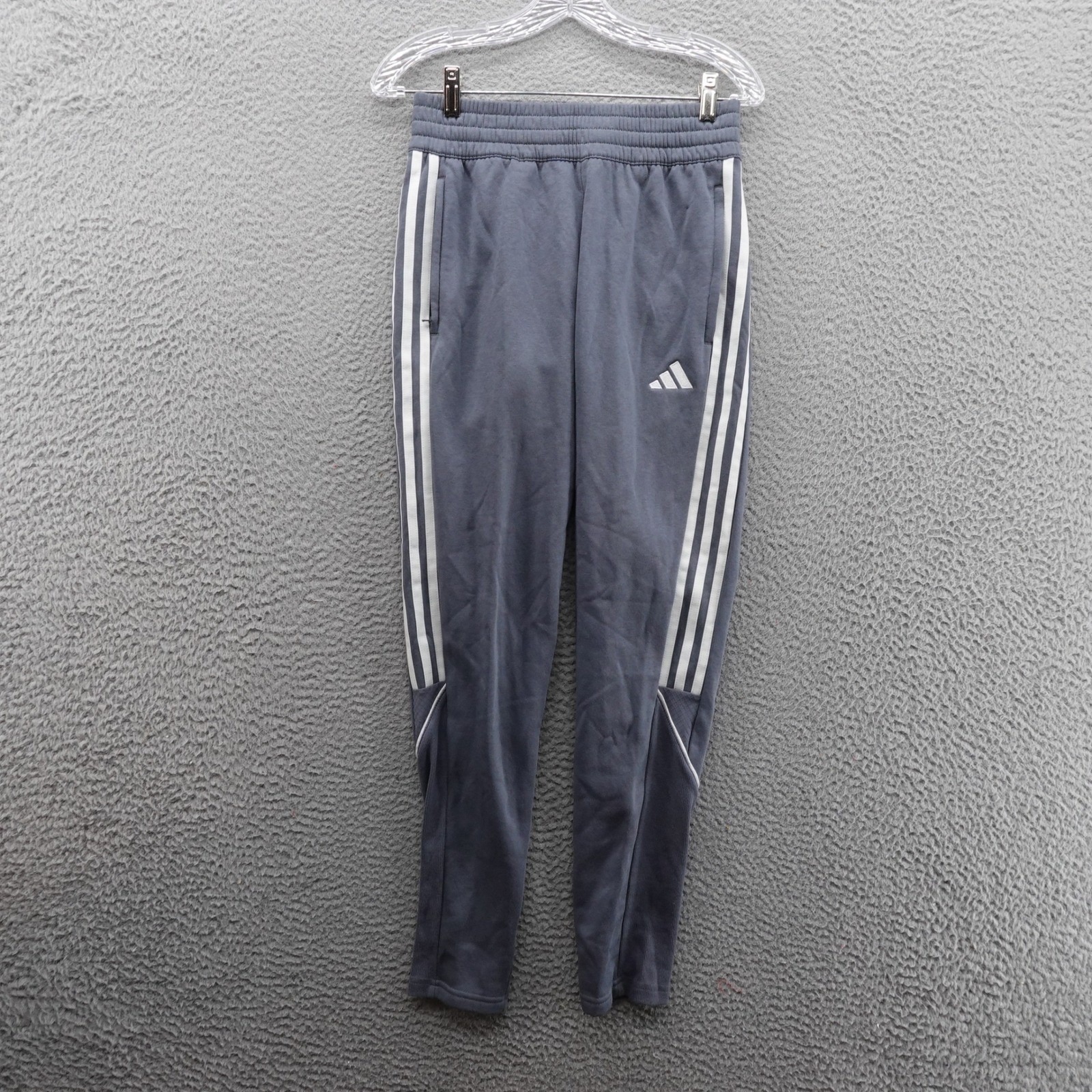 Adidas Tiro 23 Track Pants Xs Gray Womens 3 Stripe Training Joggers Athletic New